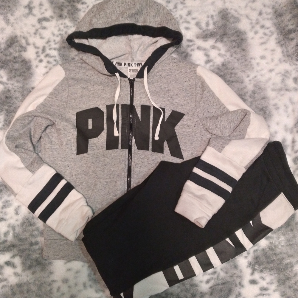 VS Pink Sweatsuit Set